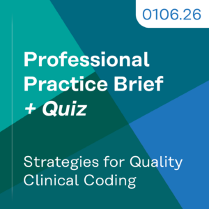 0106.26 Strategies for Quality Clinical Coding PPB