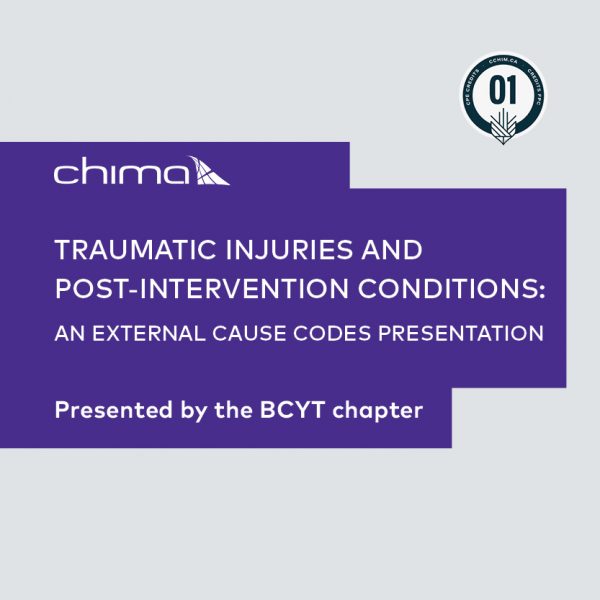 Traumatic injuries and post-intervention conditions product: An external cause codes presentation card