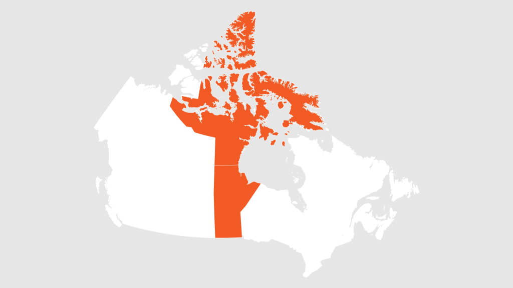 Manitoba and Nunavut