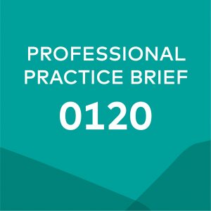 Product card for professional practice brief 0120