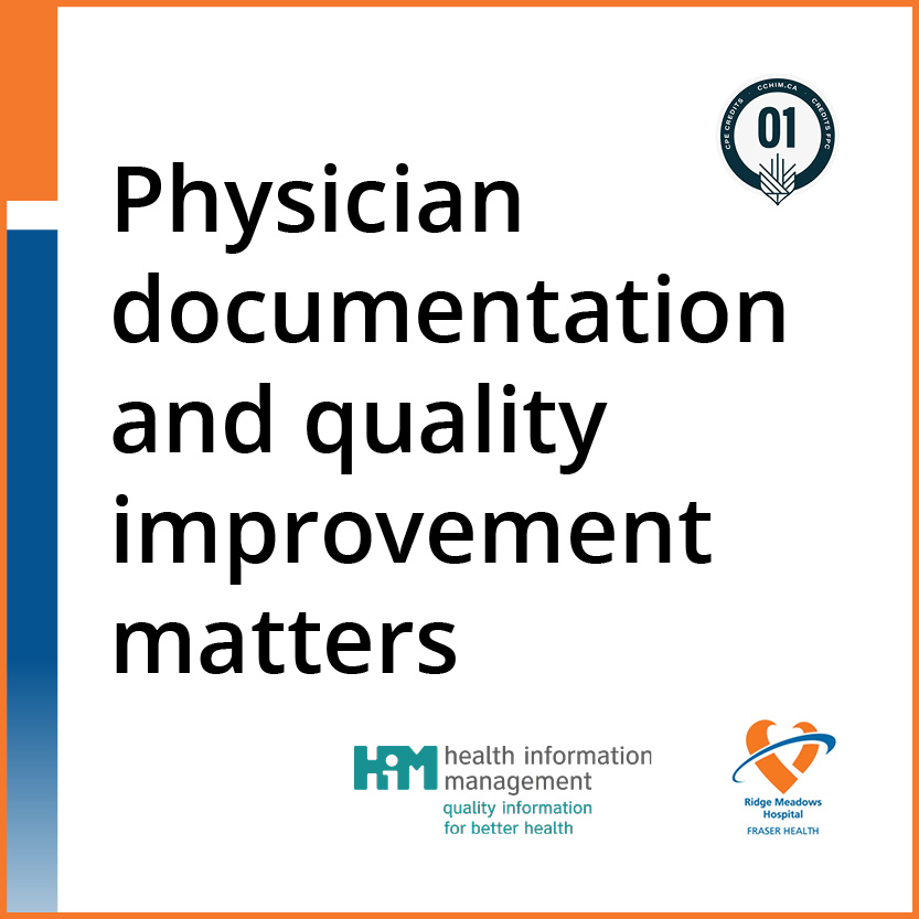 Physician documentation and quality improvement matters product card
