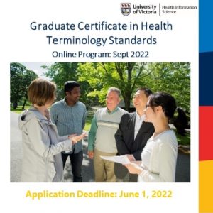 U Vic Graduate Certificate in Health Terminology Standards advertisement