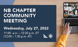 chapter community meeting NB event listing banner
