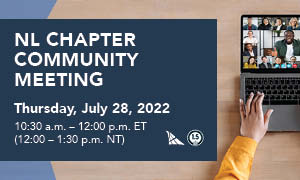 chapter community meeting NL event listing banner