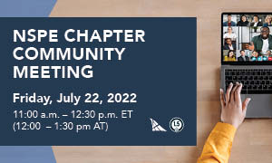chapter community meeting NSPE event listing banner