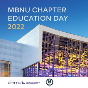 MBNU chapter education day 2022 is displayed at the top. There is an image of the convention centre and at the bottom are the CHIMA logo and 6 CPE credit stamp.