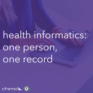 0208 Health Informatics: One Person, One Record