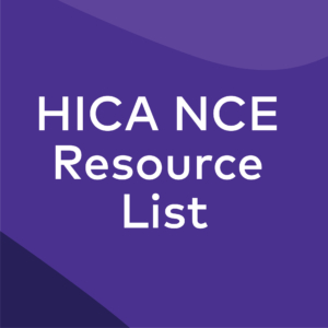 HICA NCE Resource List