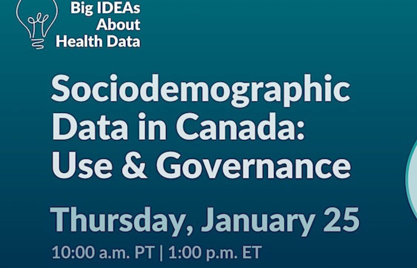 Big IDEAs About Health Data: Sociodemographic Data in Canada